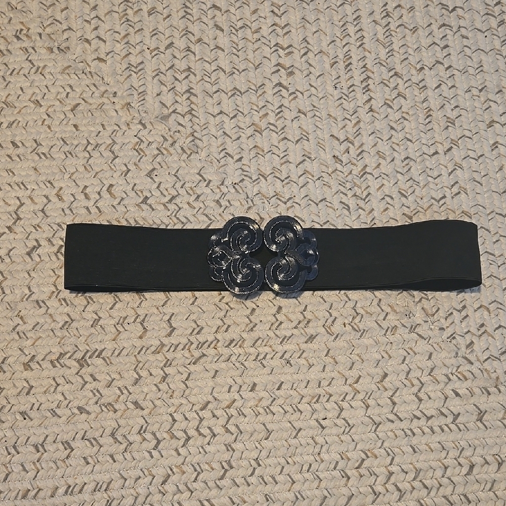 Elegant‎ Black Floral Belt